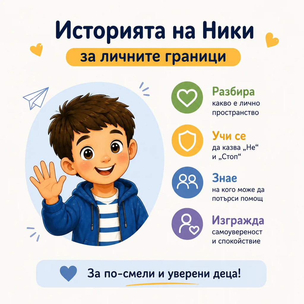 Моето тяло е мое – детска книжка за личните граници и безопасността + Бонуси